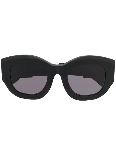 Shop Kuboraum B5 Oversized Sunglasses In Black