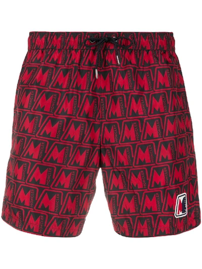Moncler Men s Mare Boxer Shorts In Red ModeSens