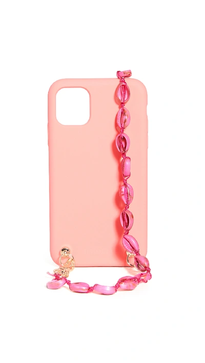 Shop Iphoria Iphone 11 Necklace Case In Coral
