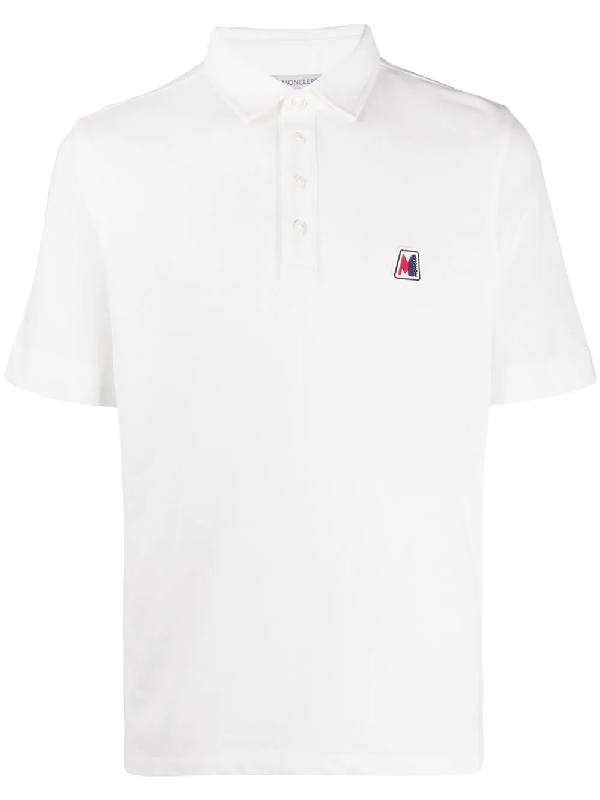 moncler polo shirt white