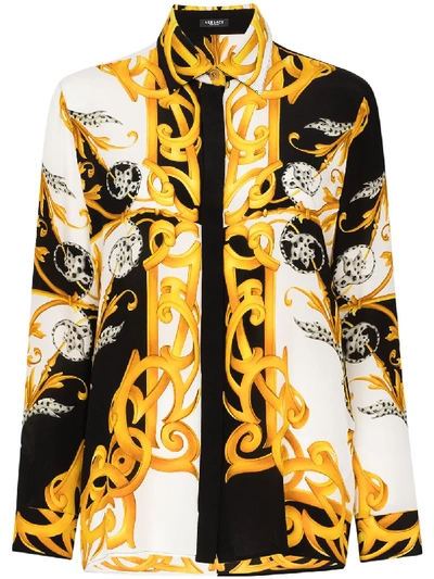 Shop Versace Baroque-print Shirt In Multicolour