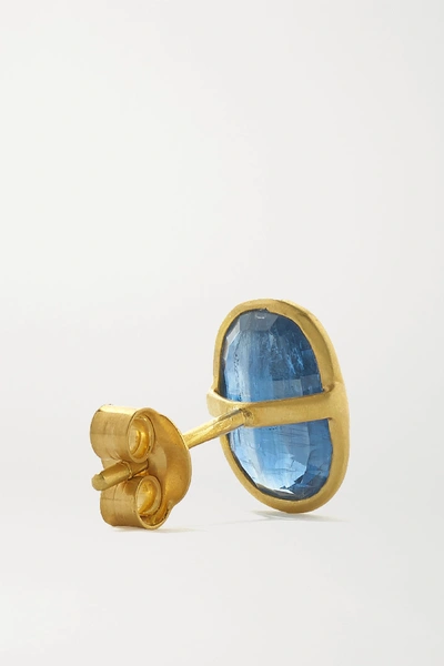 Shop Pippa Small 18-karat Gold Kyanite Earrings