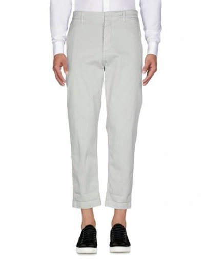 Dondup Woman Pants Light Grey Size 32 Cotton, Elastane In Grey