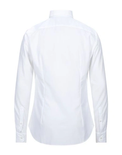 Shop Xacus Solid Color Shirt In White