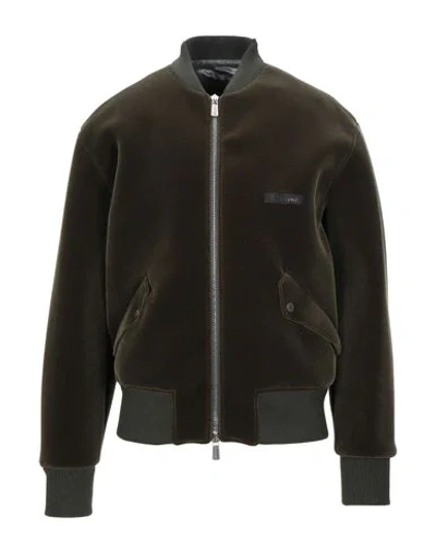 Shop Frankie Morello Jackets In Military Green