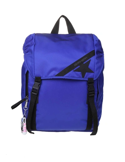 Shop Golden Goose Journey Nylon Backpack In Blu Royal