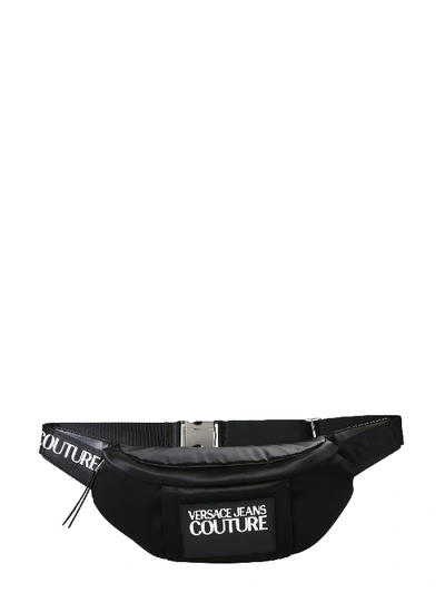 Shop Versace Jeans Couture Baby Bag With Logo In Nero