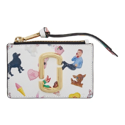 Shop Marc Jacobs Multicolor Small Sugar Snapshot Top Zip Card Holder In 270 Multi