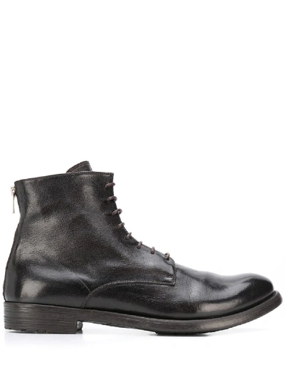 Shop Officine Creative Ignis Lace-up Ankle Boots In Brown