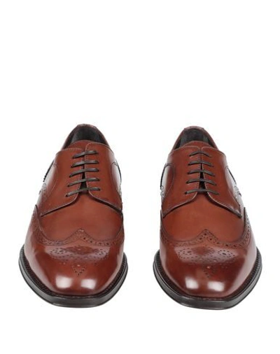 Sergio Rossi Lace-up Shoes In Brown