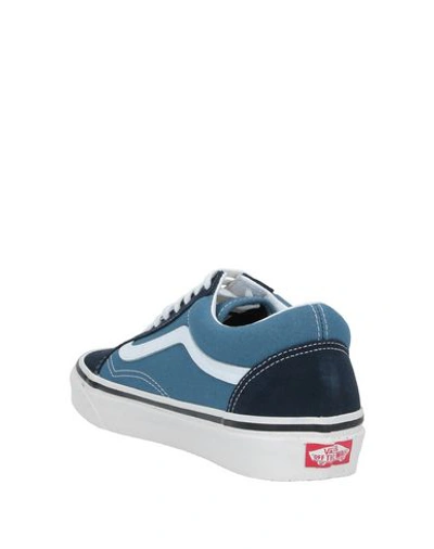 Shop Vans Man Sneakers Slate Blue Size 11.5 Textile Fibers, Soft Leather