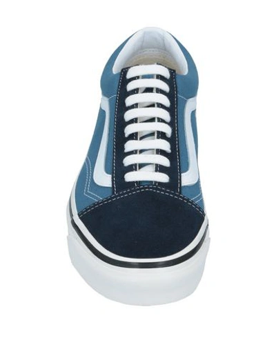 Shop Vans Man Sneakers Slate Blue Size 11.5 Textile Fibers, Soft Leather