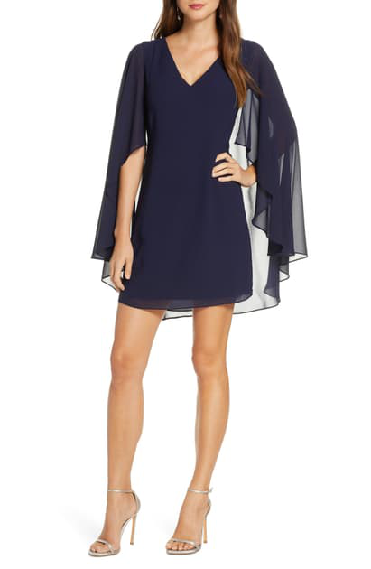 vince camuto cape back shift dress