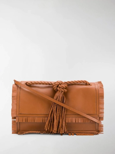 Shop Valentino The Rope Crossbody Bag In Brown