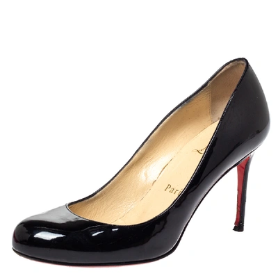 Pre-owned Christian Louboutin Black Patent Leather New Simple Pumps Size 36