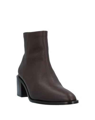 Shop Clergerie Ankle Boots In Dark Brown