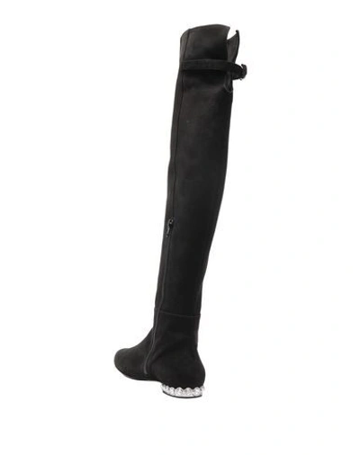 Shop Anna F. Knee Boots In Black