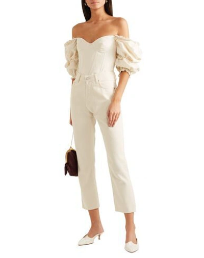 Shop Le Monde Beryl Woman Mules & Clogs Ivory Size 9 Textile Fibers In White