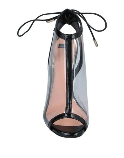 Shop Elisabetta Franchi Woman Sandals Black Size 10 Soft Leather