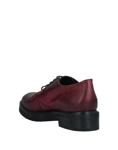 Shop Crime London Laced Shoes In Maroon