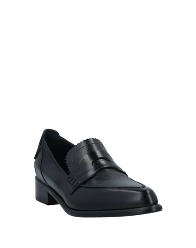 Shop Sportmax Woman Loafers Black Size 10 Soft Leather