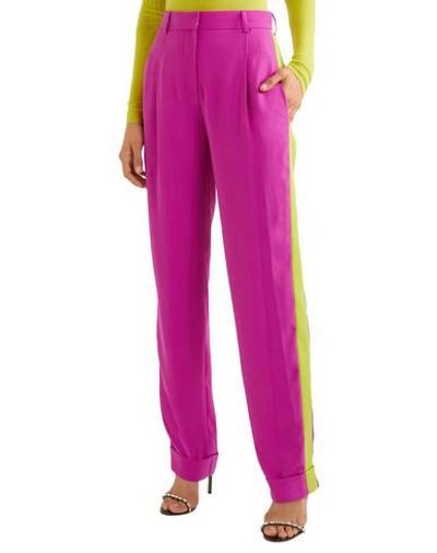 Shop Esteban Cortazar Woman Pants Fuchsia Size 8 Polyester, Cotton, Elastane In Pink