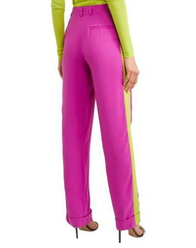 Shop Esteban Cortazar Woman Pants Fuchsia Size 8 Polyester, Cotton, Elastane In Pink