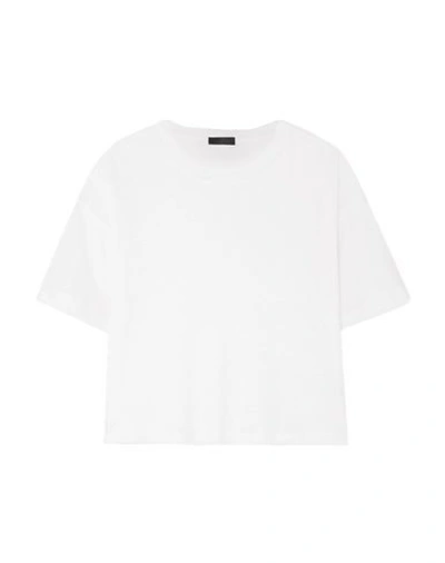 Shop The Range Woman T-shirt White Size S Linen, Polyester