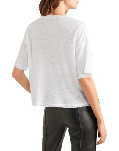 Shop The Range Woman T-shirt White Size S Linen, Polyester