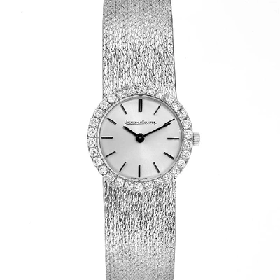 Shop Jaeger-lecoultre 18k White Gold Diamond Vintage Cocktail Ladies Watch In Not Applicable