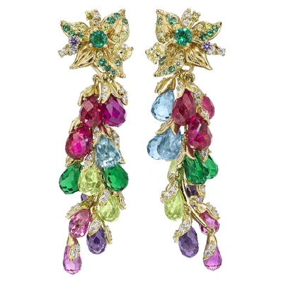 Shop Anabela Chan Rainbow Coralbell Earrings In Not Applicable