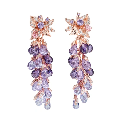 Shop Anabela Chan Amethyst Coralbell Earrings In Not Applicable