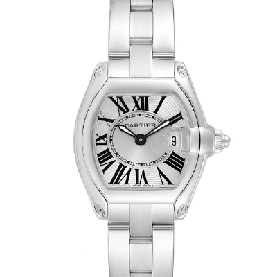 Shop Cartier Roadster Silver Dial Small Model Steel Ladies Watch W62016v3 In Not Applicable