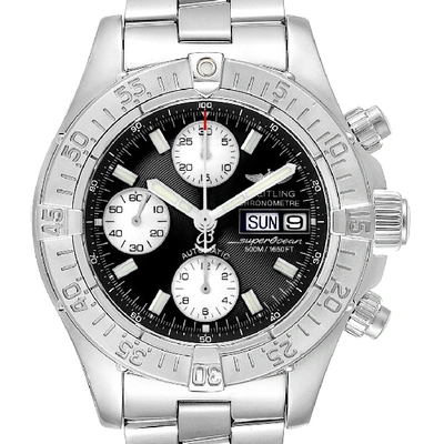 Shop Breitling Aeromarine Superocean Black Dial Mens Watch A13340 Box In Not Applicable