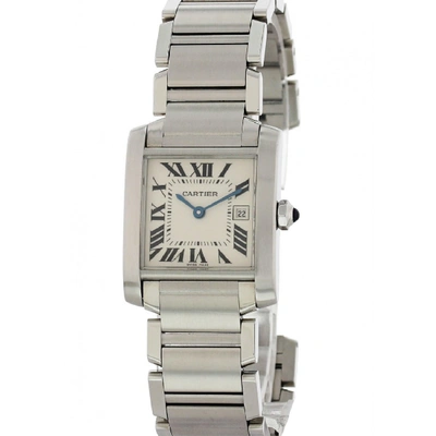 Shop Cartier Tank Francaise 2465 Midsize Watch In Not Applicable
