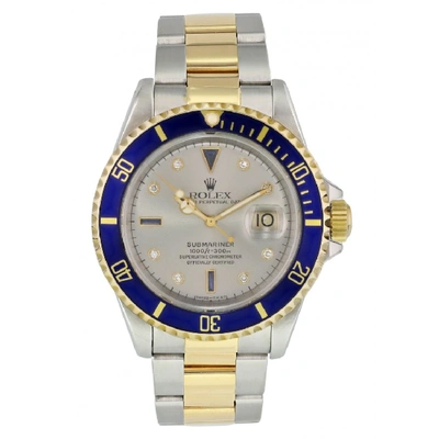 Shop Rolex Submariner 16613 Serti Dial Men Watch In Not Applicable