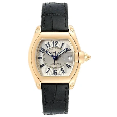 Shop Cartier Roadster 18k Yellow Gold Large Mens Watch W62005v2 In Not Applicable