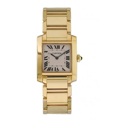 Shop Cartier Tank Francaise 1821 Midsize Ladies Watch In Not Applicable