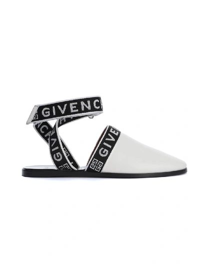 Shop Givenchy White Cotton Sandals