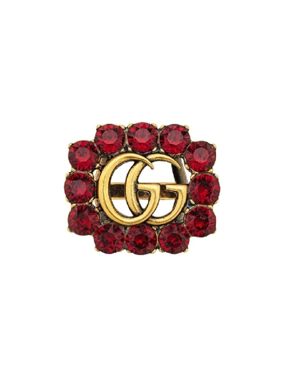 Shop Gucci Red Metal Ring In Not Applicable
