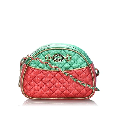 Shop Gucci Mini Trapuntata Bag In Red