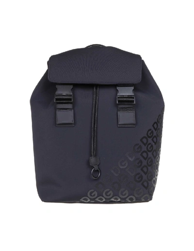 Shop Dolce & Gabbana Black Polyurethane Backpack