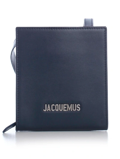 Shop Jacquemus Leather Bag In Blue