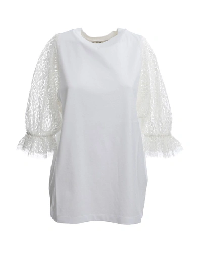 Shop Givenchy White Cotton Blouse