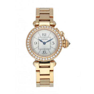 Shop Cartier Pasha 3133 Rose Gold Dimond Ladies Watch Box Papers In Not Applicable
