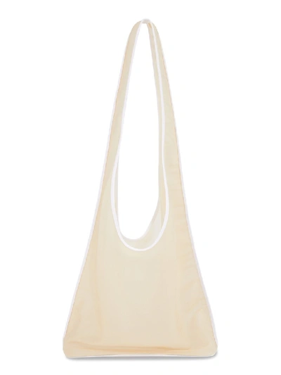 Shop The Row Bag 'sack Bindle' Made Of Mesh Beige In White