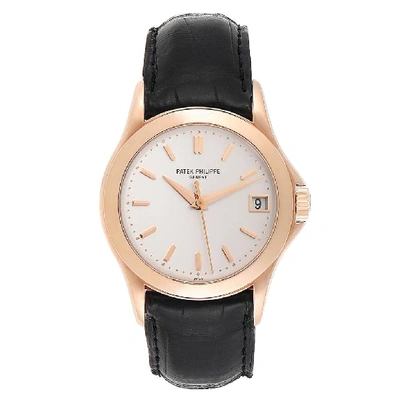 Shop Patek Philippe Calatrava Automatic Rose Gold Mens Watch 5107 Box Papers In Not Applicable