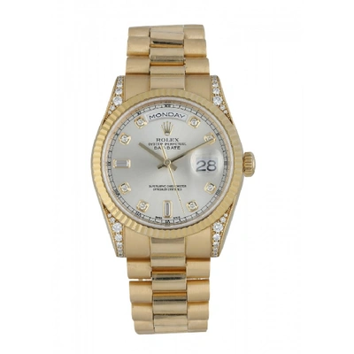 Shop Rolex Day Date President 118338 Diamond Dial \/ Case Men's Watch In Not Applicable