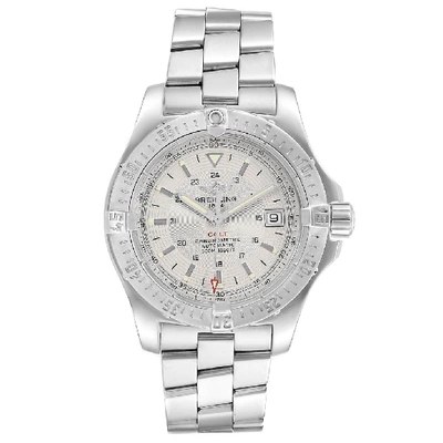 Pre-owned Breitling Colt 41mm Silver Dial Automatic Steel Mens Watch A17380 In Not Applicable