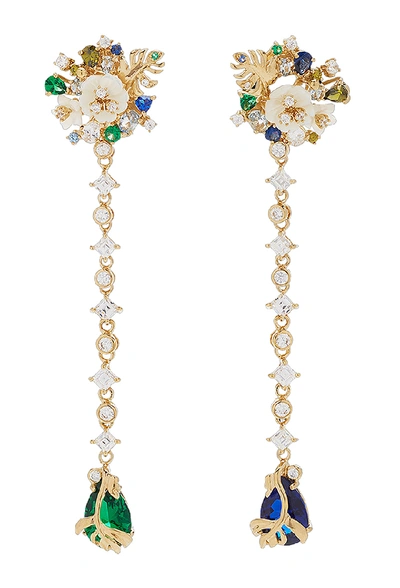 Shop Anabela Chan Emerald Paradise Drop Earrings In Not Applicable